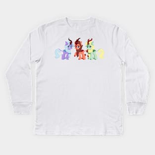 Feather Bangs fanpony kirin Kids Long Sleeve T-Shirt